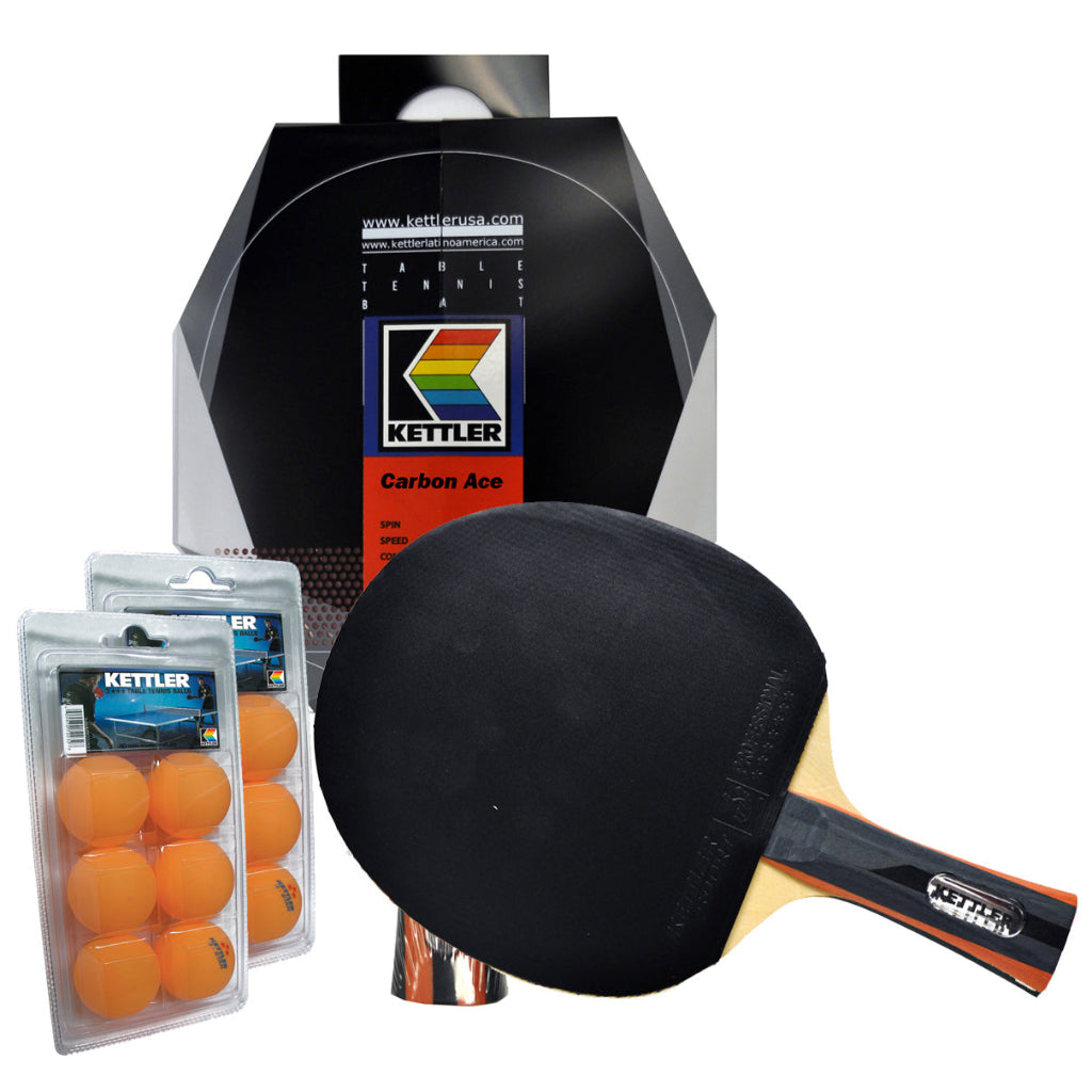 Carbon Ace Table Tennis Racket Set by KETTLER 7212-300
