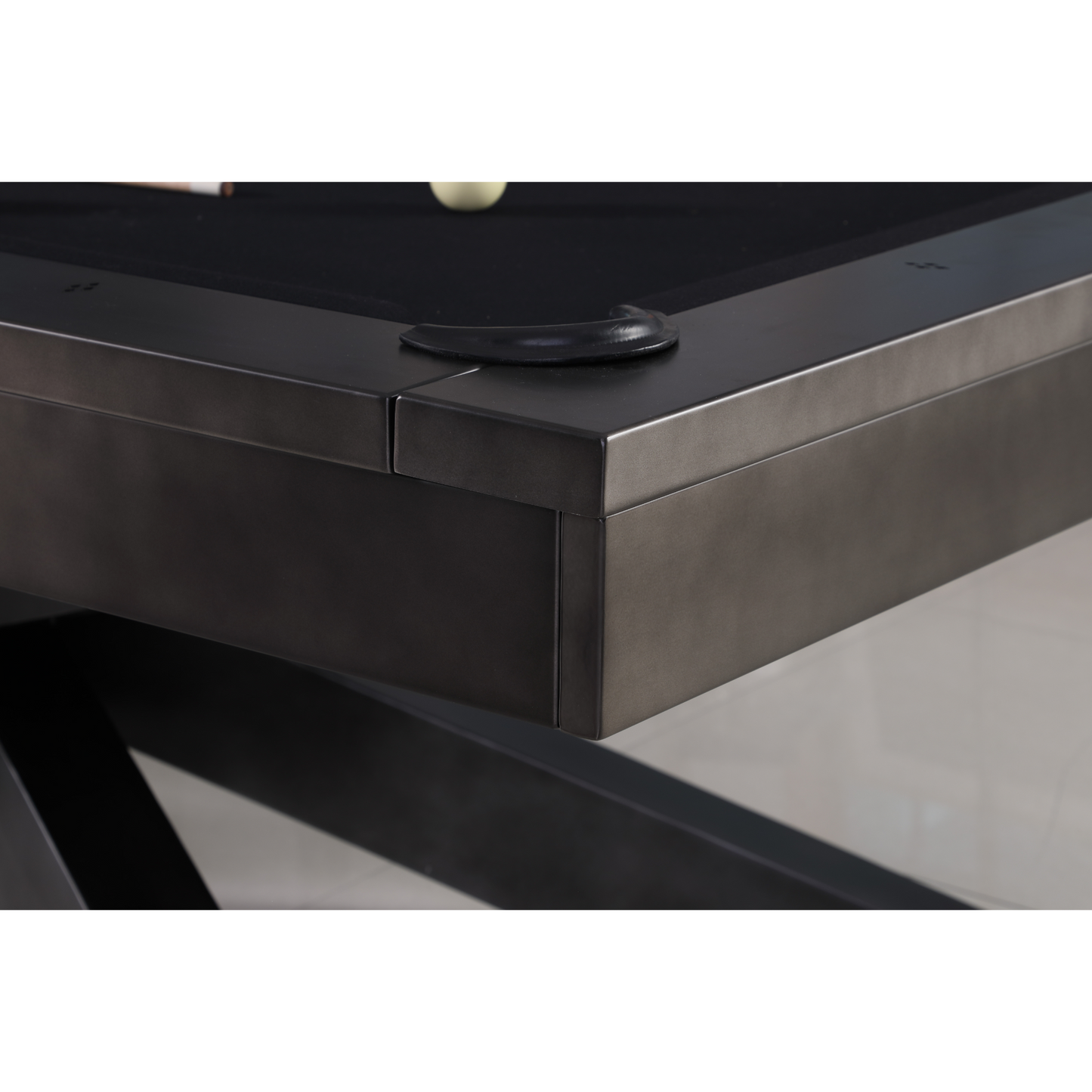 Felix 8' Pool Table Gun Metal Grey Plank & Hide 28005-GUN