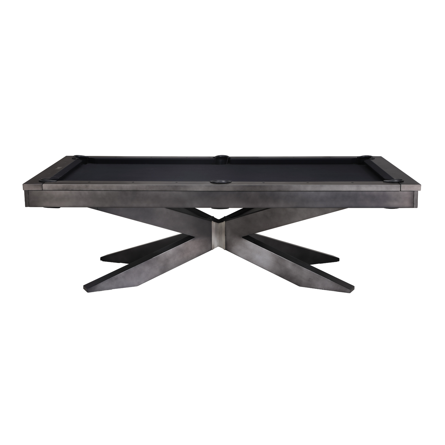 Felix 8' Pool Table Gun Metal Grey Plank & Hide 28005-GUN