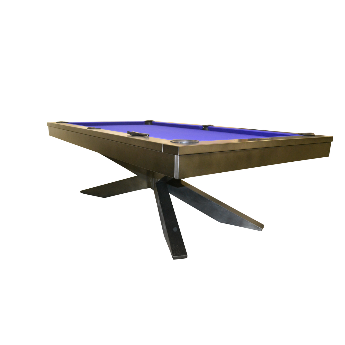 Felix 8' Pool Table Gun Metal Grey Plank & Hide 28005-GUN