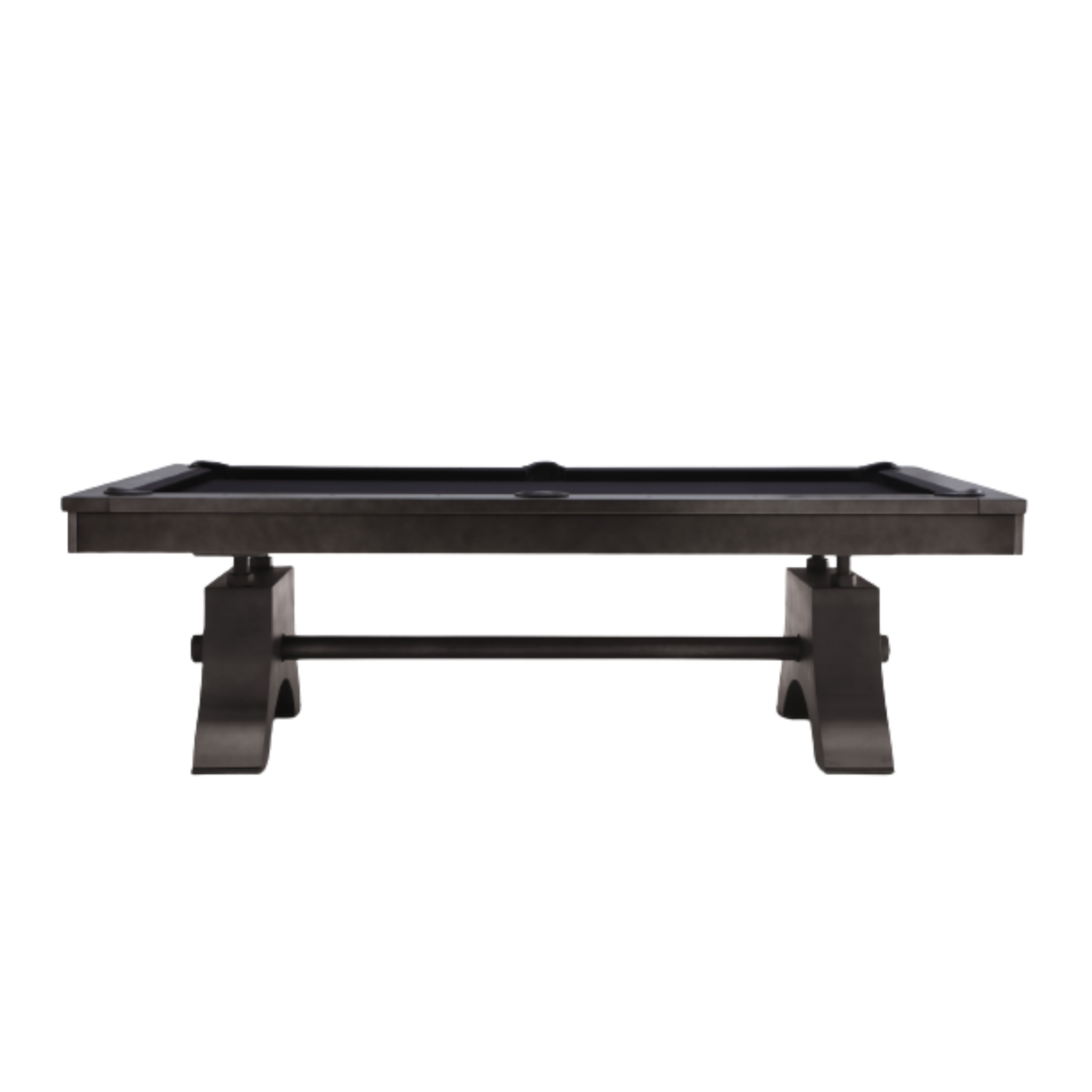 Jaxx 8' Pool Table Gun Metal Grey Plank & Hide 28048-GUN