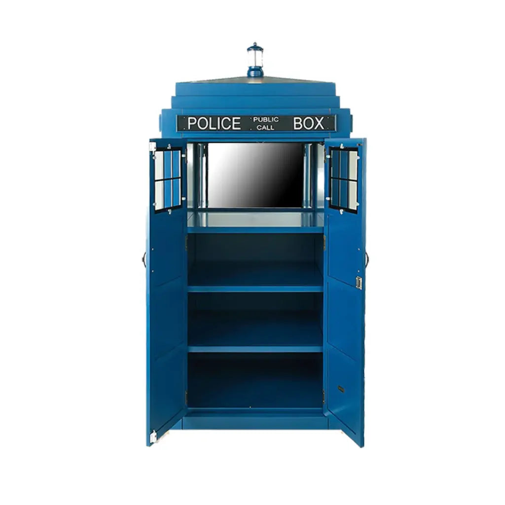 The BARDIS English Police Booth Bar Cabinet RAM Game Room PBBRCB