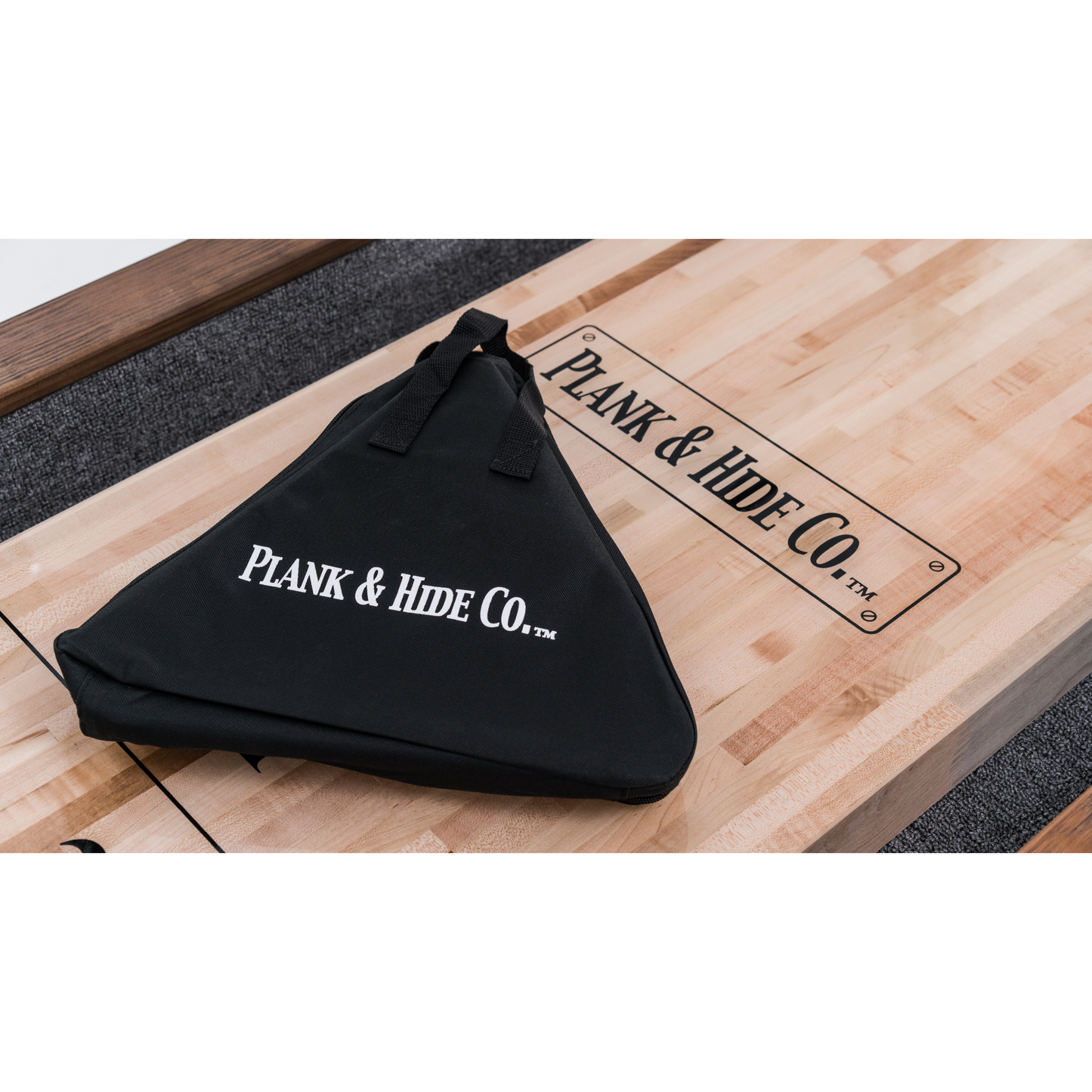 Shuffleboard Bowling Pin Set Plank & Hide 87048