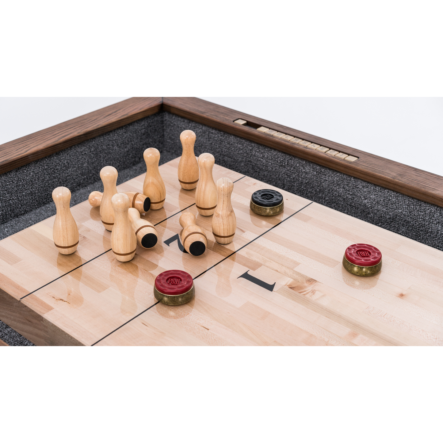 Shuffleboard Bowling Pin Set Plank & Hide 87048