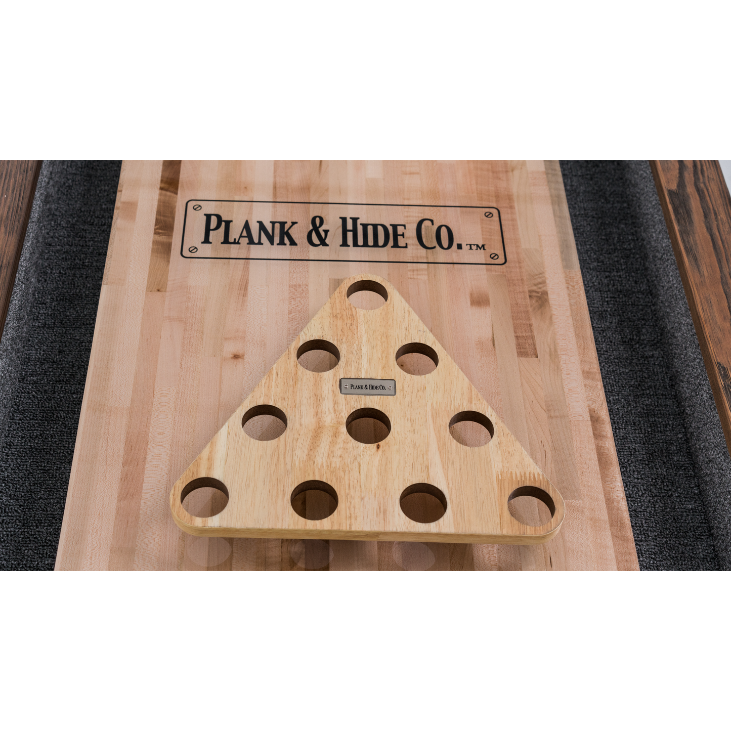 Shuffleboard Bowling Pin Set Plank & Hide 87048