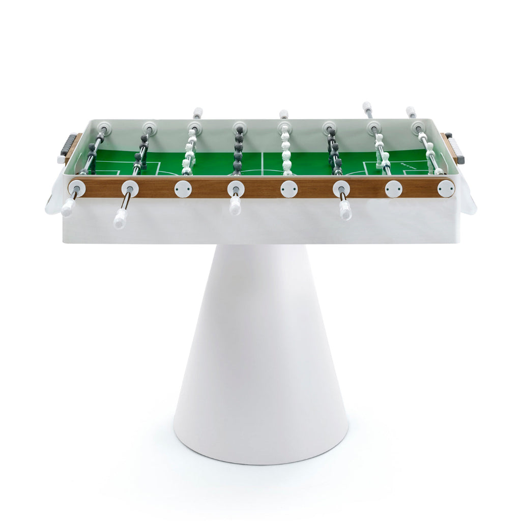 Ciclope White Foosball Table with Entertainment Top and Premium Cover by FAS 0CALWHITE-K1