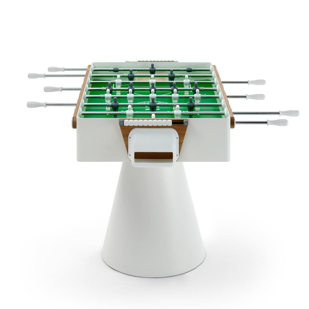 Ciclope White Foosball Table with Entertainment Top and Premium Cover by FAS 0CALWHITE-K1
