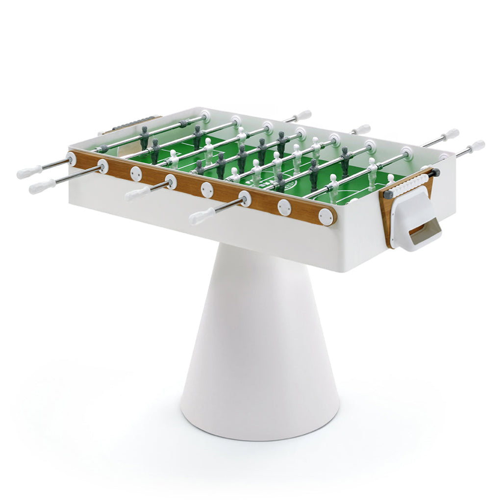 Ciclope White Foosball Table with Entertainment Top and Premium Cover by FAS 0CALWHITE-K1