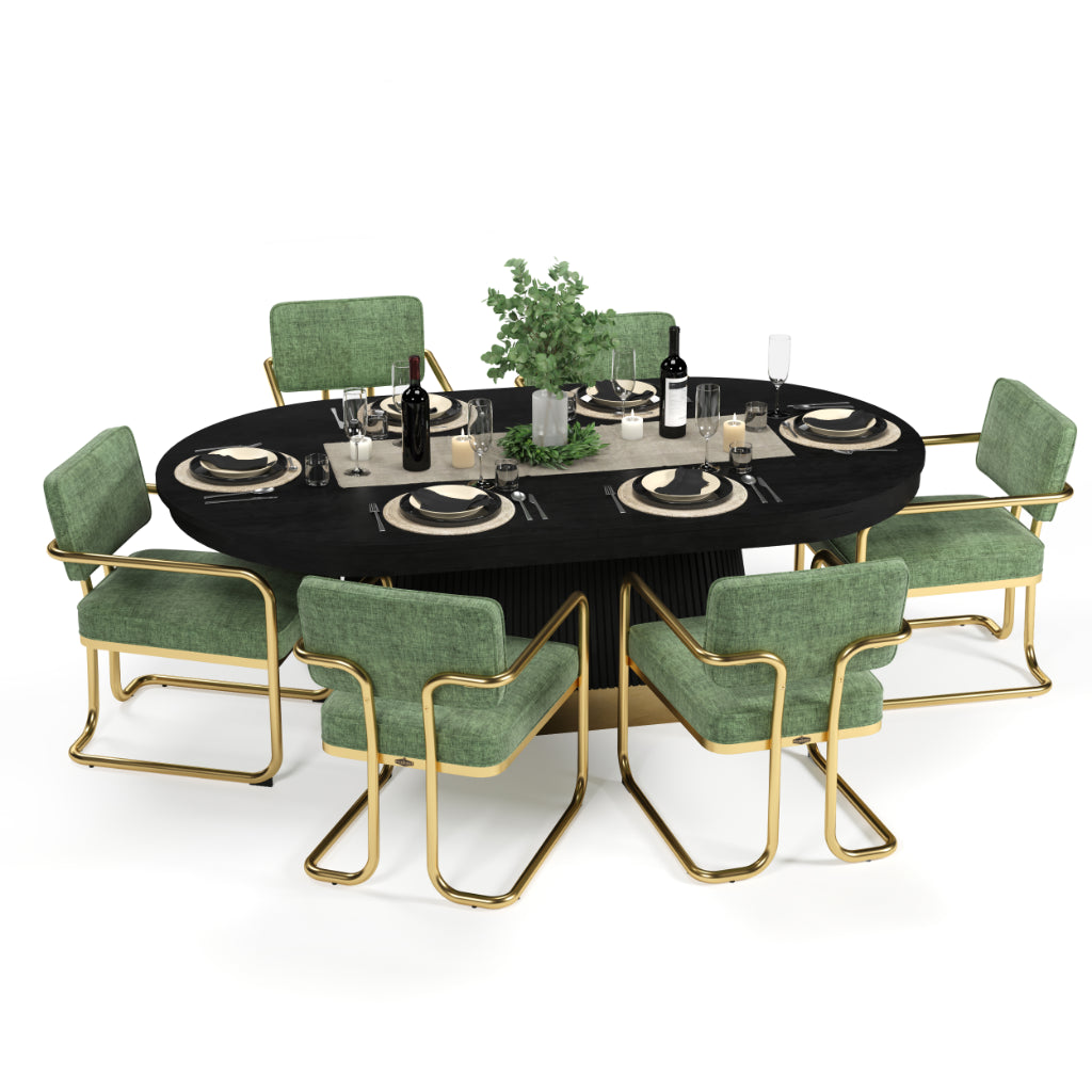 Prohibition Series 84” Texas Hold’em Poker Table RAM Game Room (PRO84TXTBL)