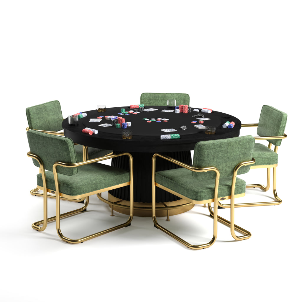 Prohibition Series 60" Poker Table RAM Game Room (PRO60TBL)