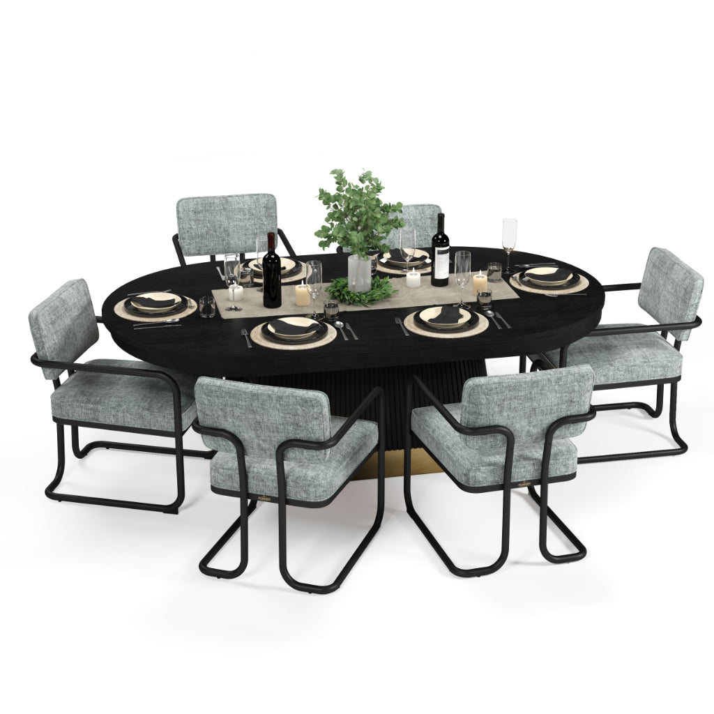 Prohibition Series 84” Texas Hold’em Poker Table RAM Game Room (PRO84TXTBL)