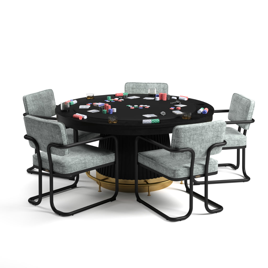 Prohibition Series 60" Poker Table RAM Game Room (PRO60TBL)
