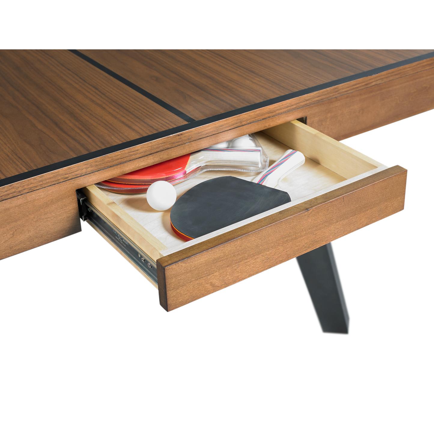 Harper Ping Pong Table with Drawers Plank & Hide 87003