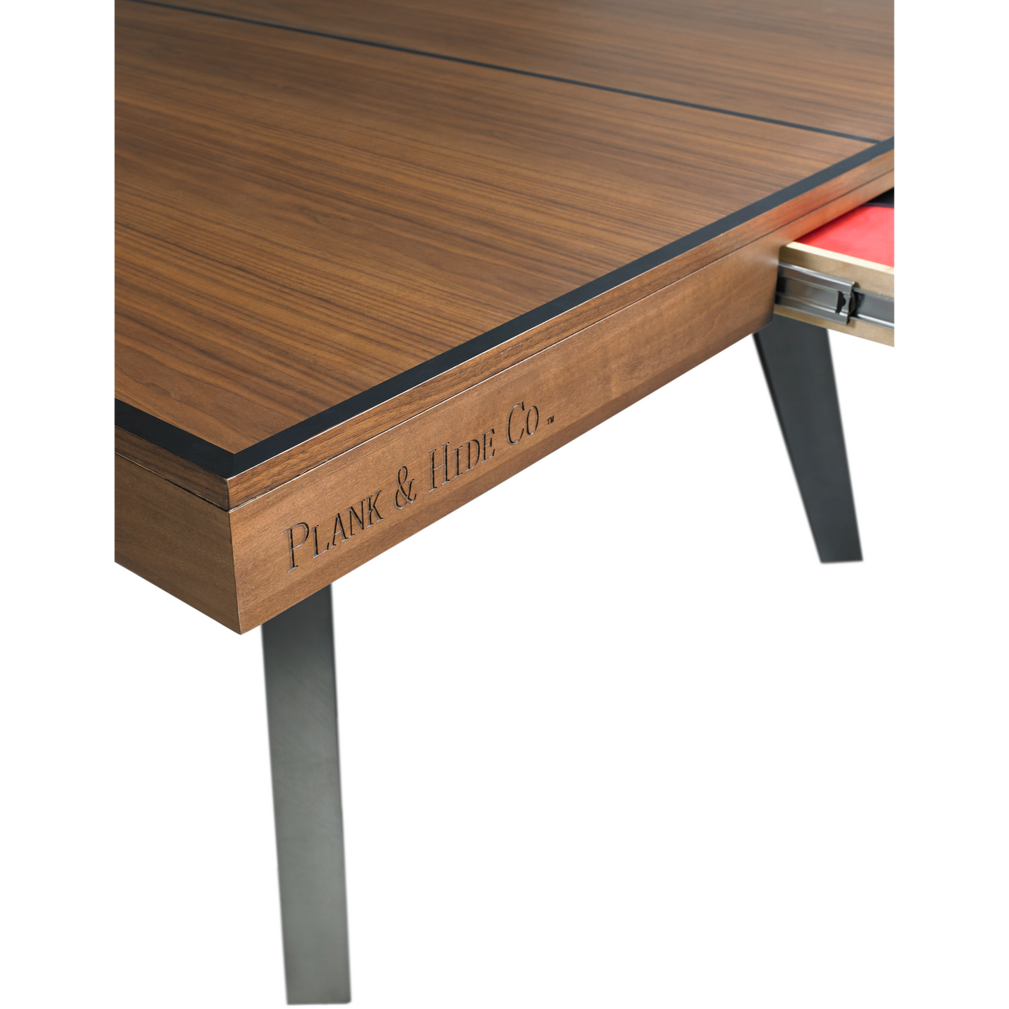 Harper Ping Pong Table with Drawers Plank & Hide 87003