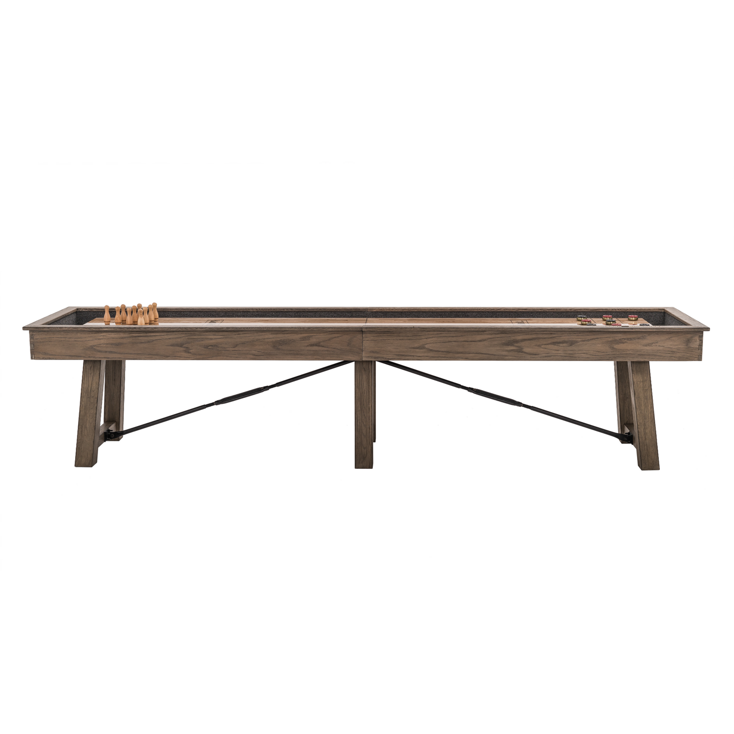 Isaac Shuffleboard Table Plank & Hide (87502)