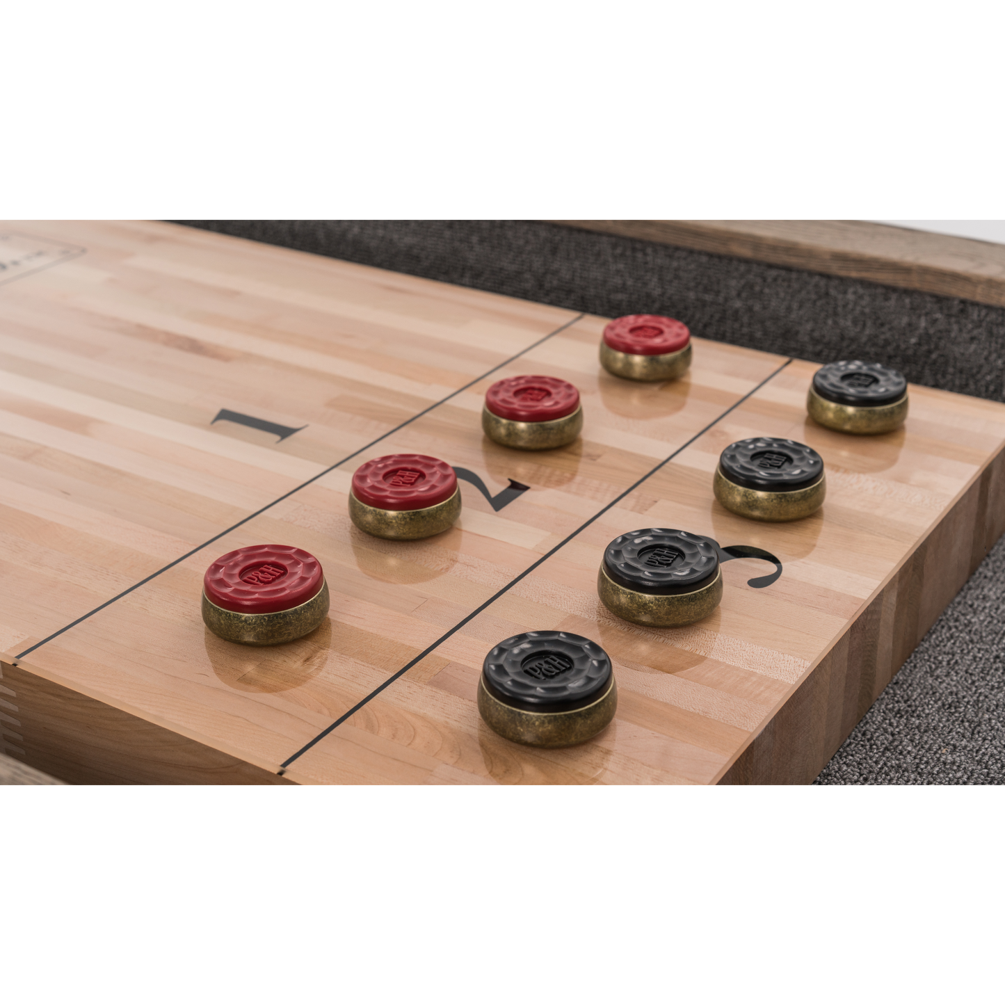 Isaac Shuffleboard Table Plank & Hide (87502)