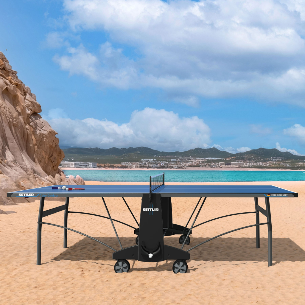 Cabo Outdoor Table Tennis Table 2-Player Bundle by KETTLER 7176-100K2