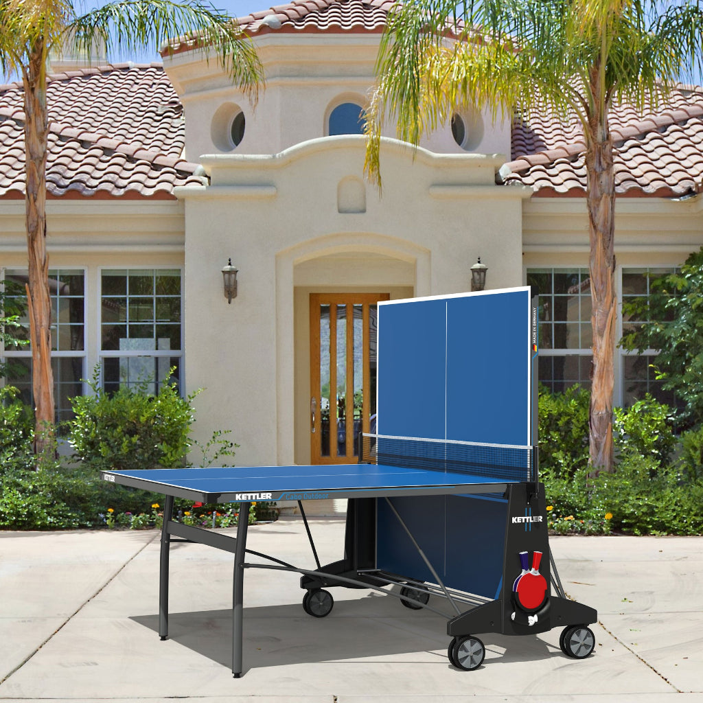 Cabo Outdoor Table Tennis Table 2-Player Bundle by KETTLER 7176-100K2