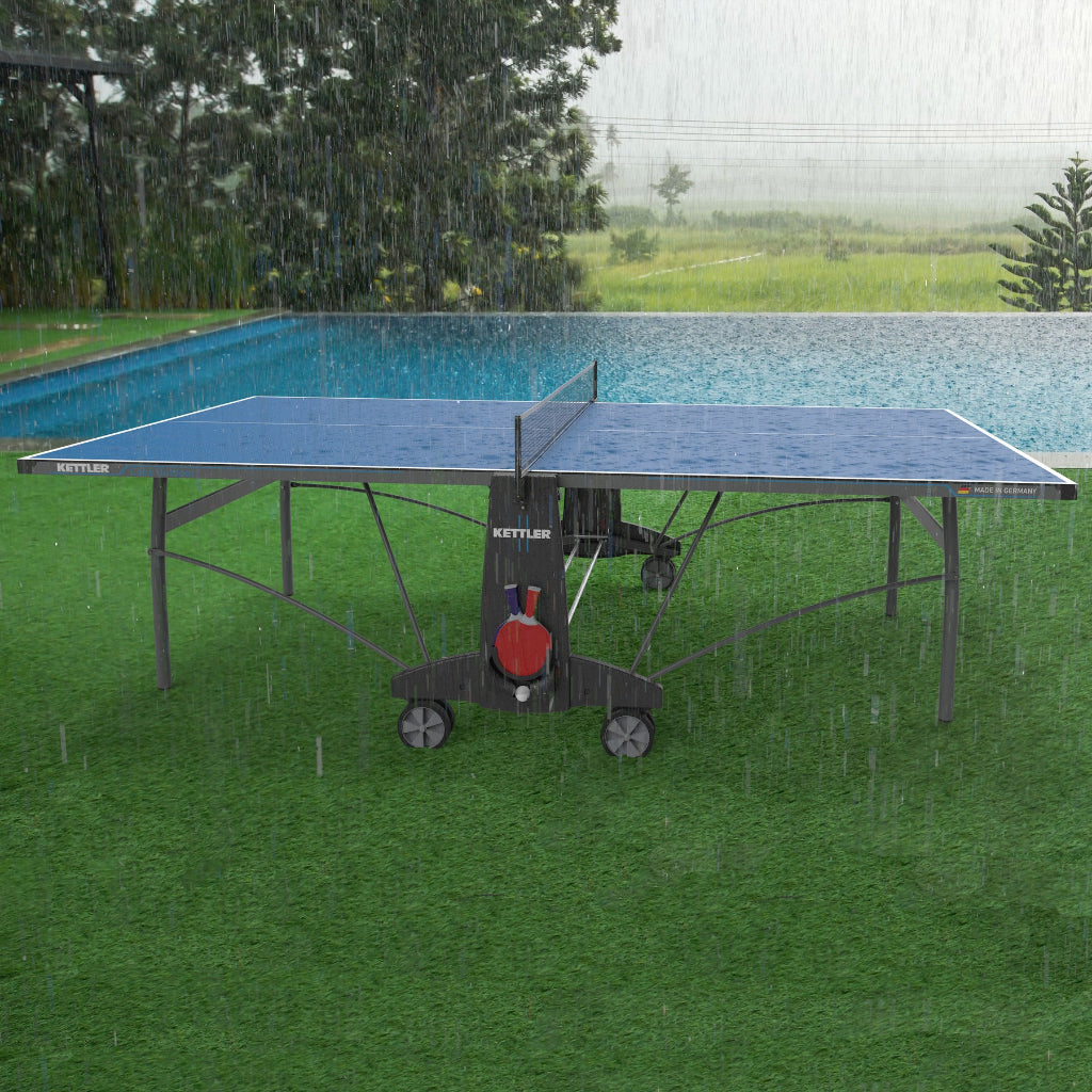 Cabo Outdoor Table Tennis Table 2-Player Bundle by KETTLER 7176-100K2