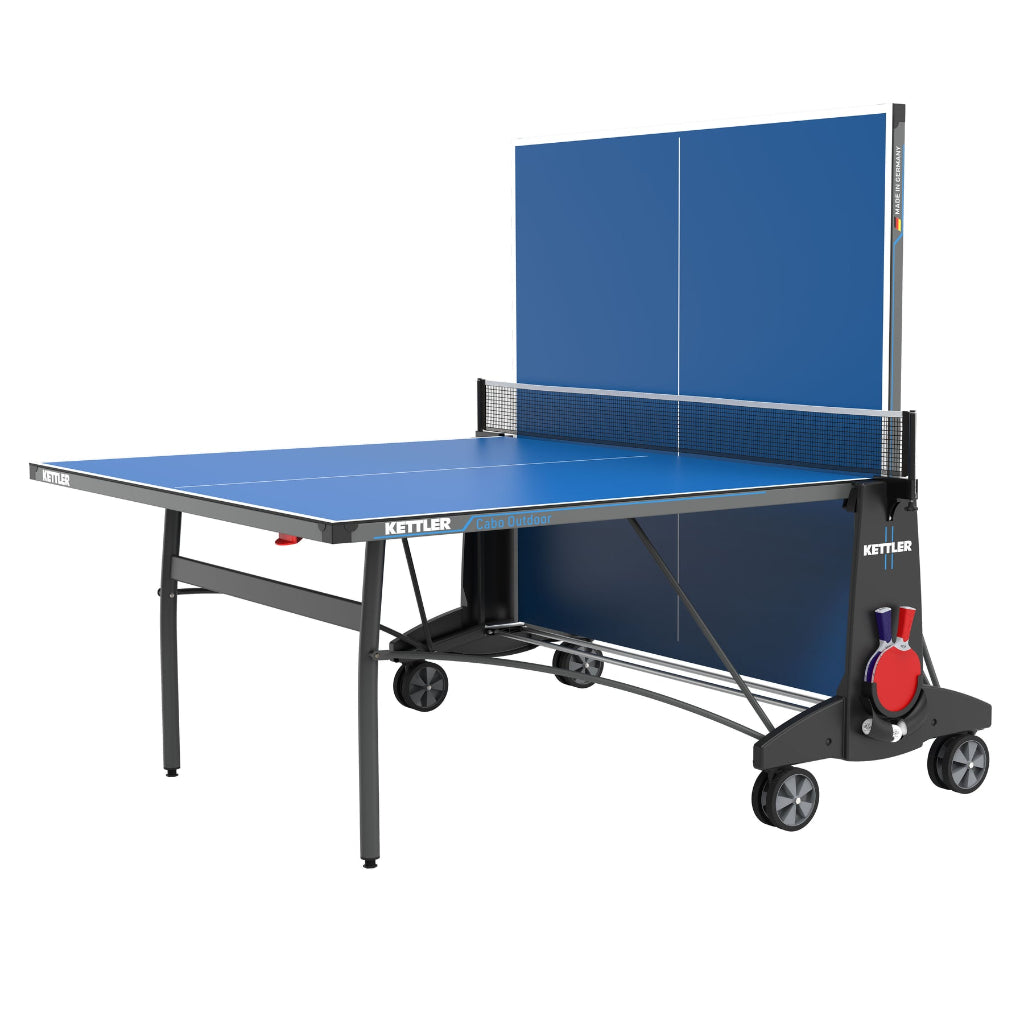 Cabo Outdoor Table Tennis Table 2-Player Bundle by KETTLER 7176-100K2