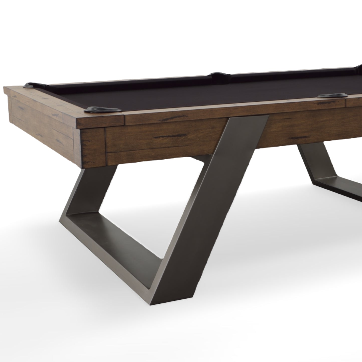 Modesto 8' Pool Table Plank and Hide 87044-WSK
