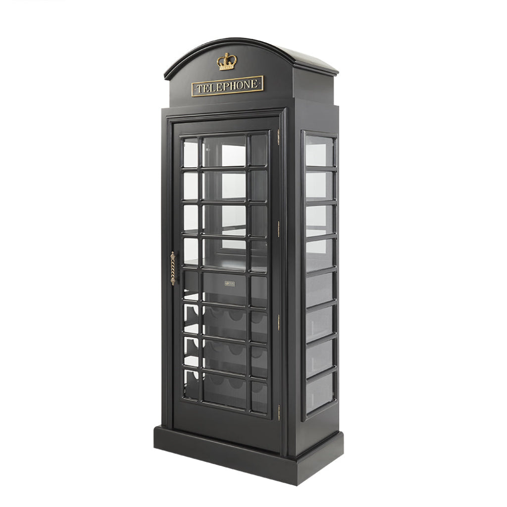 Old English Telephone Booth Bar Cabinet RAM Game Room OEBRCB