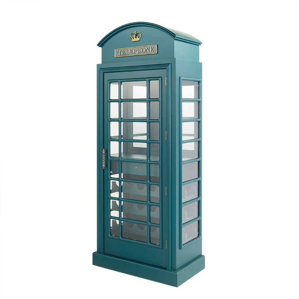 Old English Telephone Booth Bar Cabinet RAM Game Room OEBRCB