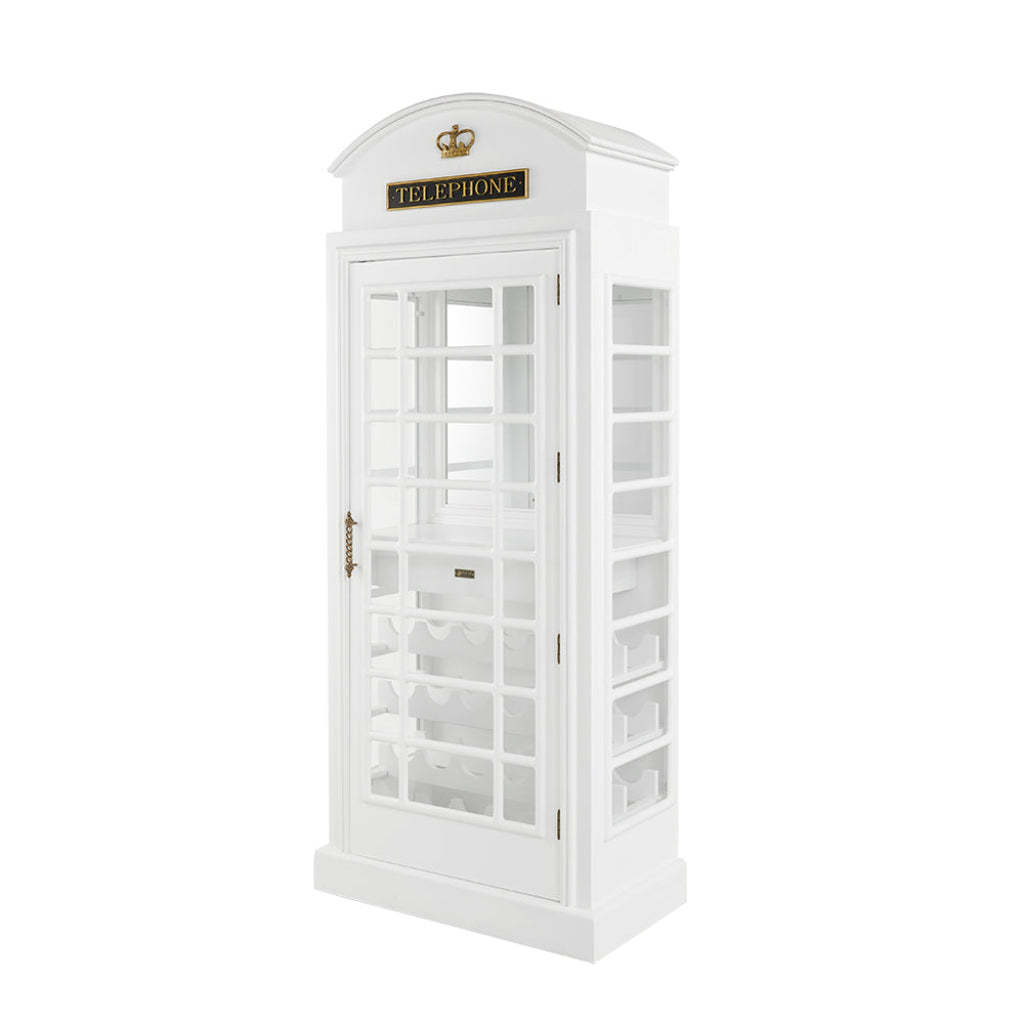 Old English Telephone Booth Bar Cabinet RAM Game Room OEBRCB