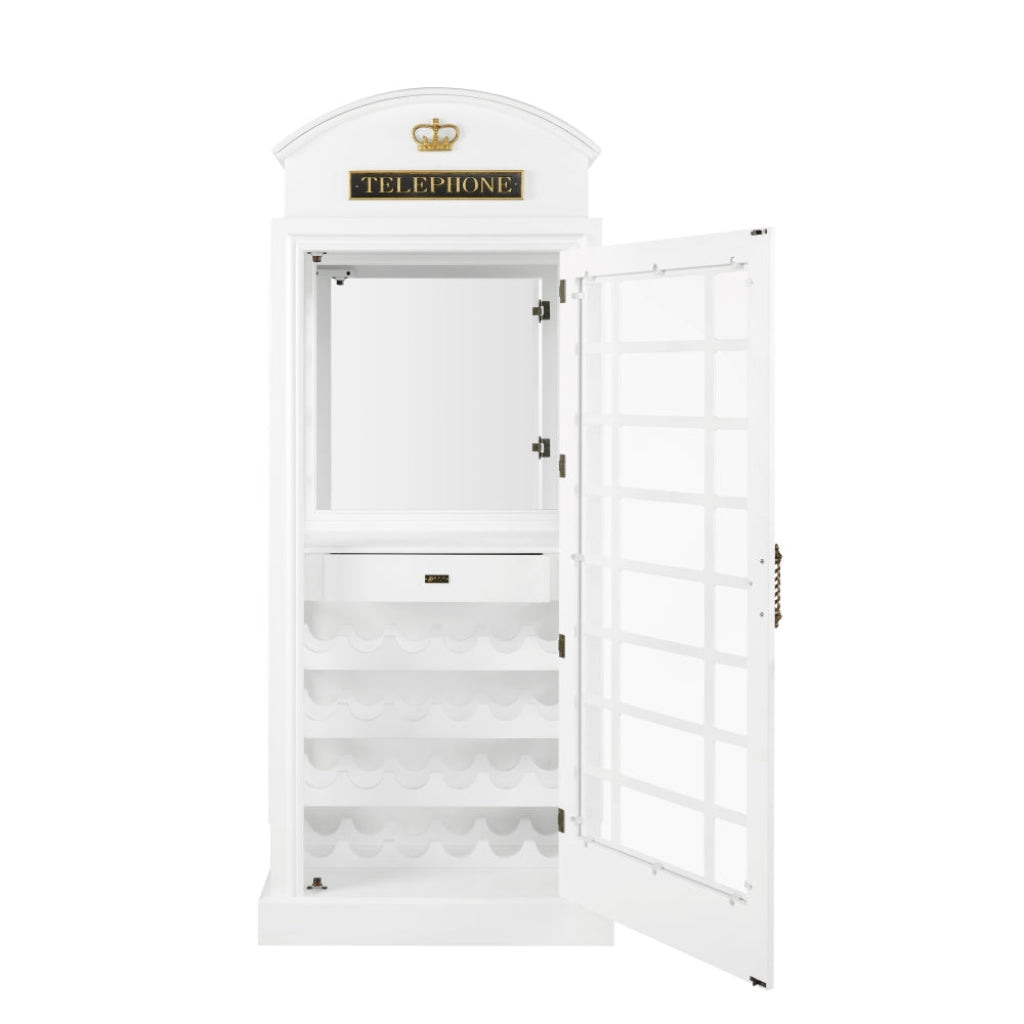 Old English Telephone Booth Bar Cabinet RAM Game Room OEBRCB