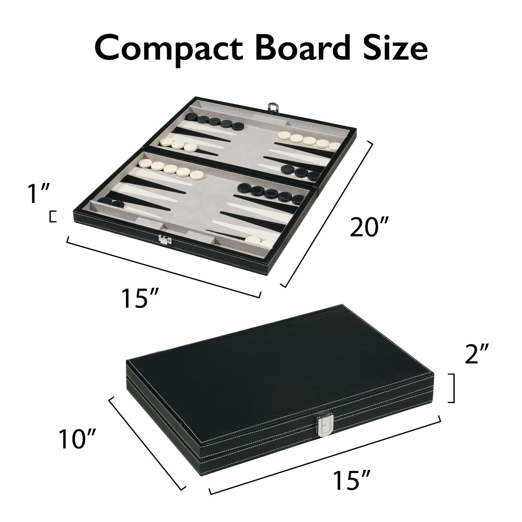 Classic Backgammon Set by Mainstreet Classics 55-0619