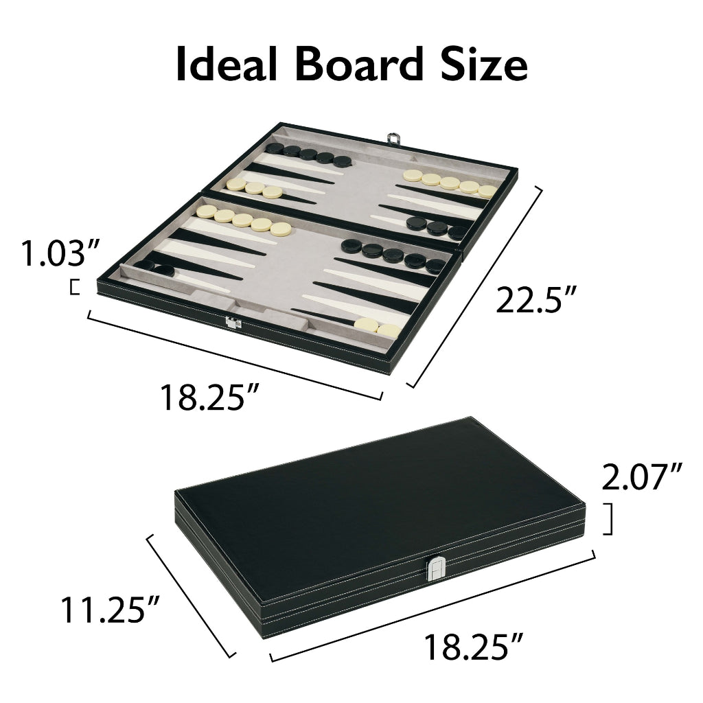 Classic Backgammon Set by Mainstreet Classics 55-0619
