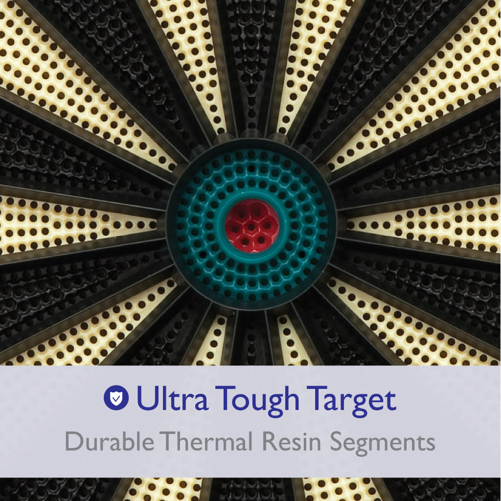 727 Electronic Dartboard, 13.5" Compact Target by Fat Cat 42-1010