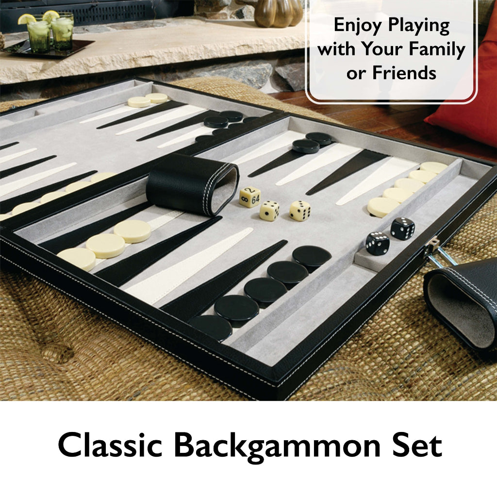Classic Backgammon Set by Mainstreet Classics 55-0619