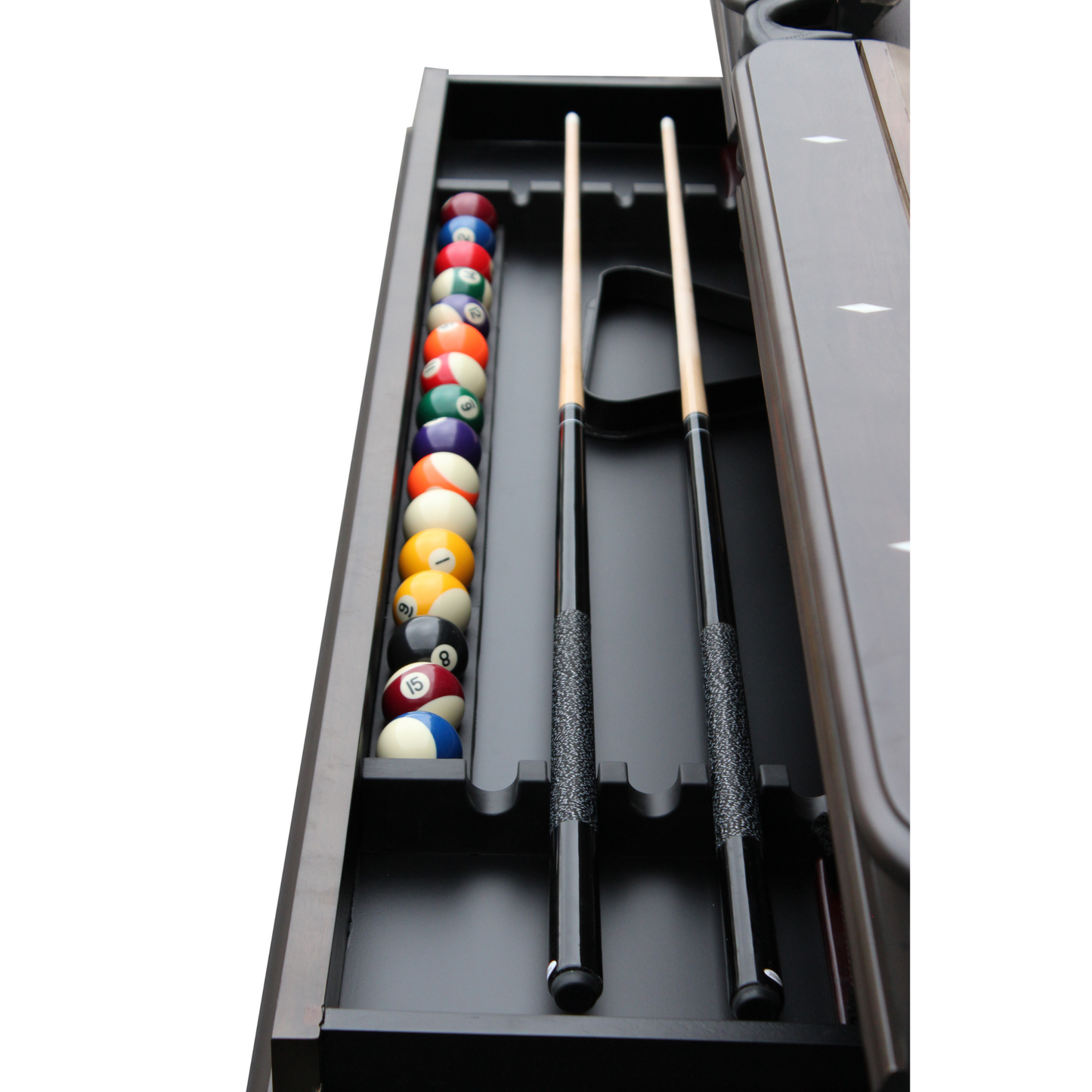 Elias 8' Pool Table with Drawer Plank & Hide (87009-GRG)