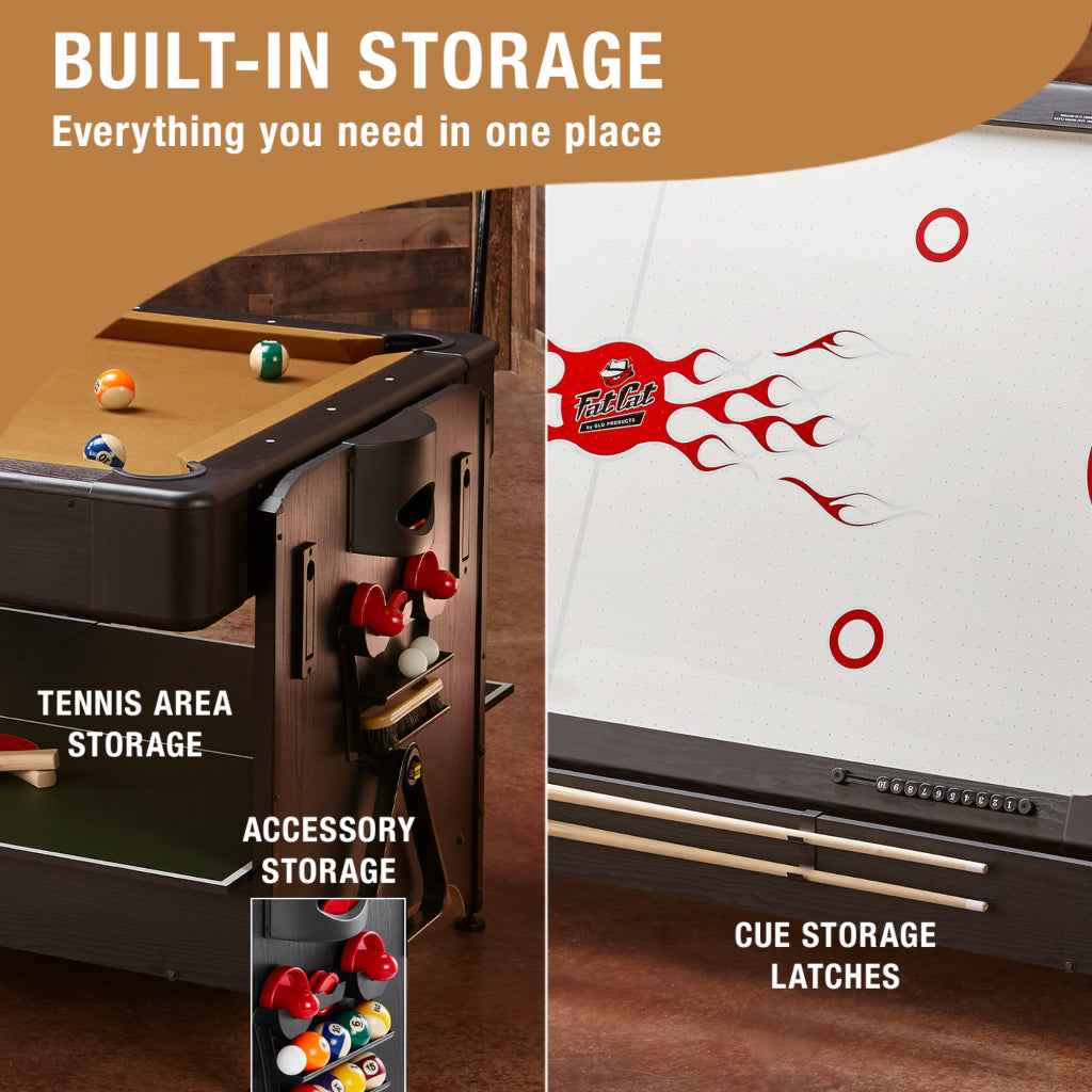 Original 3-in-1 Pockey™ 7' Multi-Game Table by Fat Cat