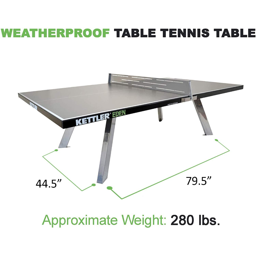 Eden Outdoor Stationary Table Tennis Table KETTLER (7179)