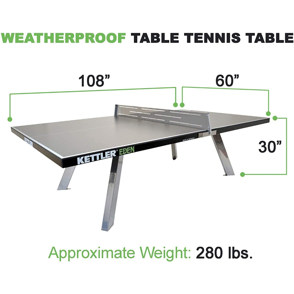 Eden Outdoor Stationary Table Tennis Table KETTLER (7179)