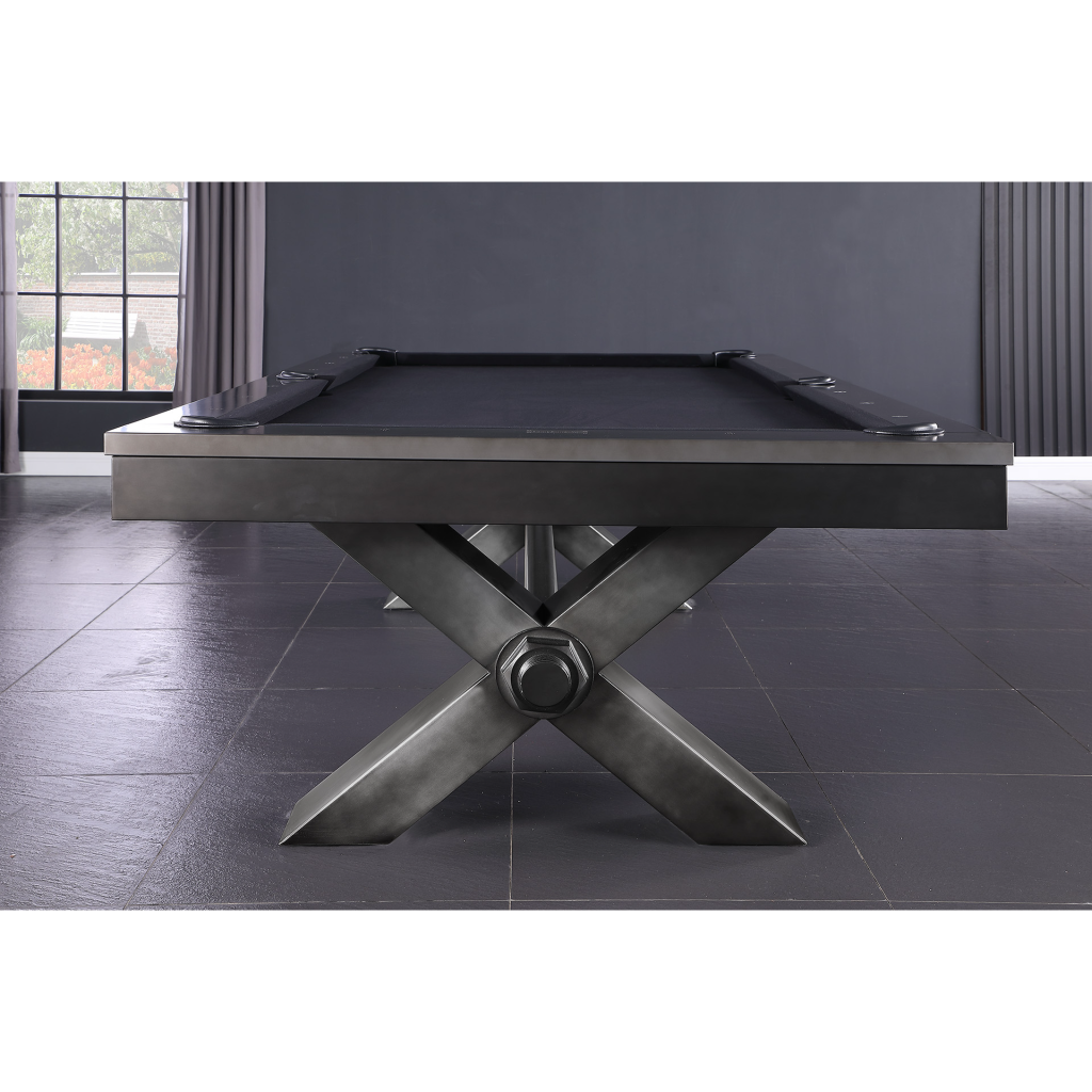 Vox Steel Pool Table Gun Metal Grey Plank & Hide 28000-GUN-VOX