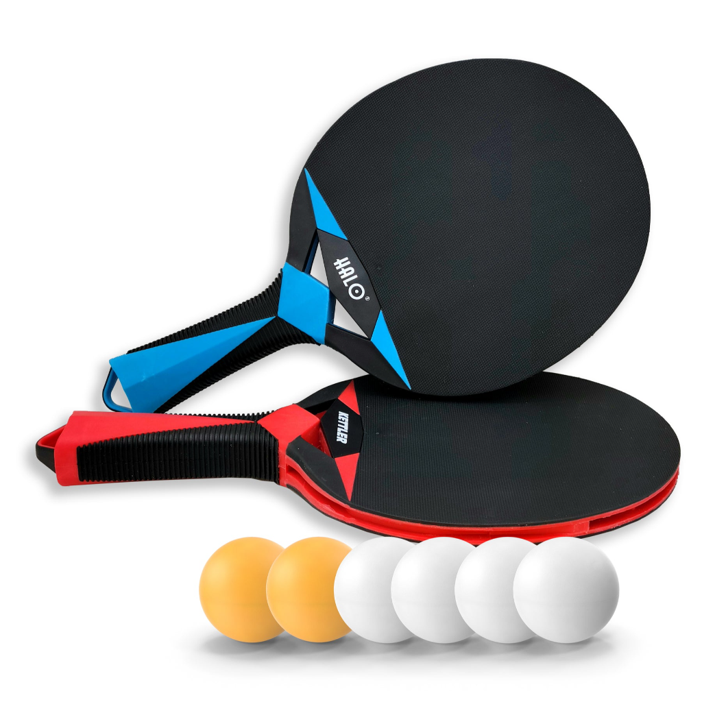 Table Tennis Racket 2 Halo X Outdoor 2 Player Table Tennis Racket Set by KETTLER 7092-200 ...