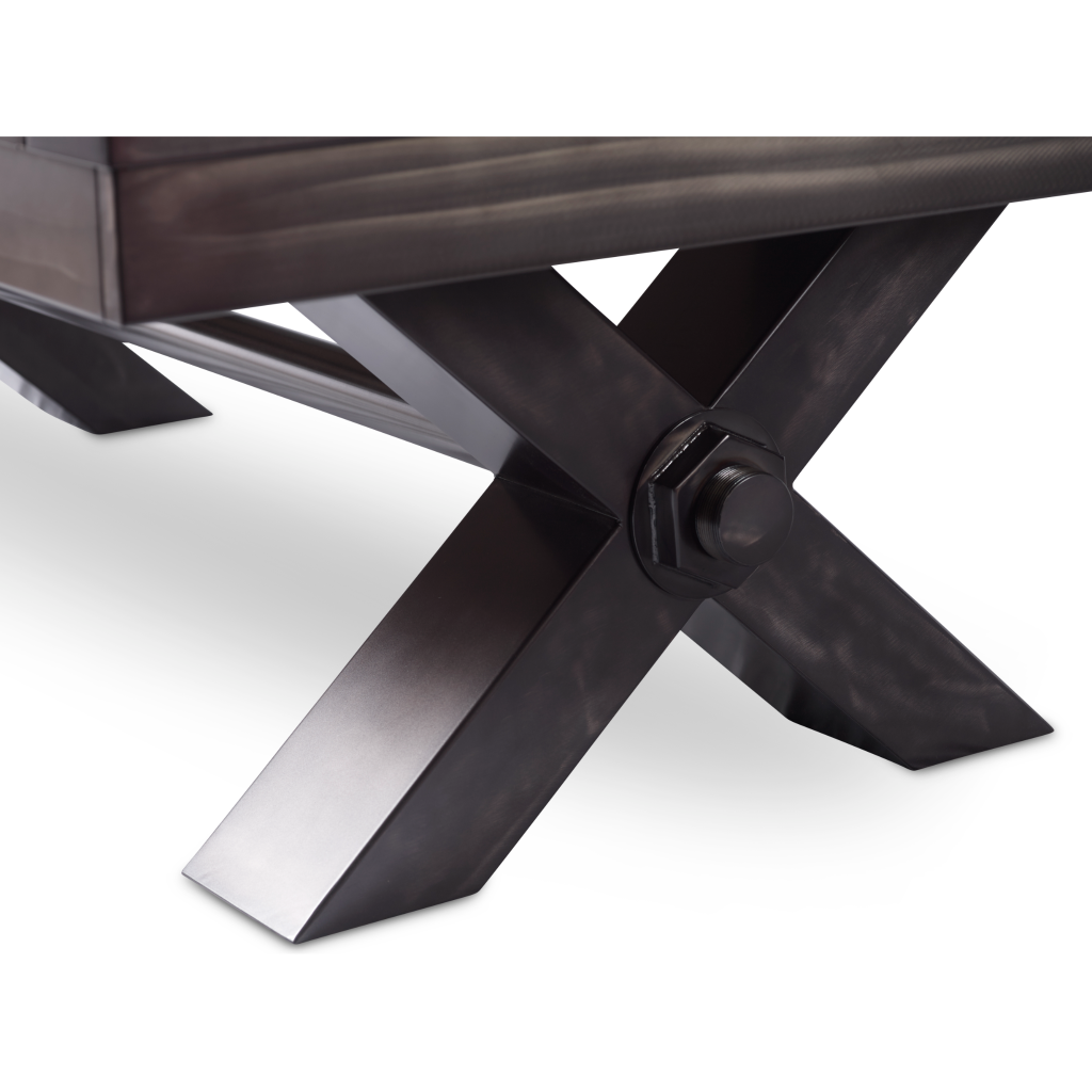 Vox Steel Pool Table Gun Metal Grey Plank & Hide 28000-GUN-VOX