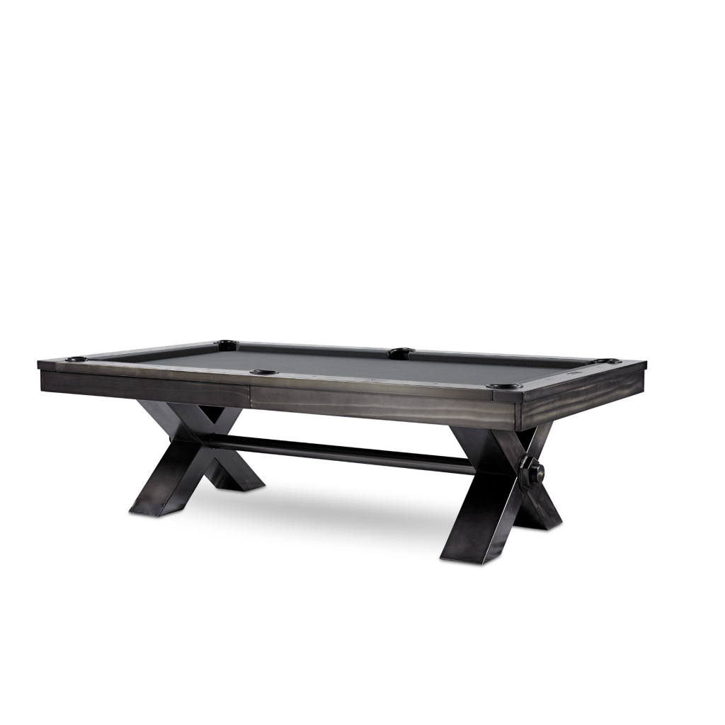 Vox Steel Pool Table Gun Metal Grey Plank & Hide 28000-GUN-VOX