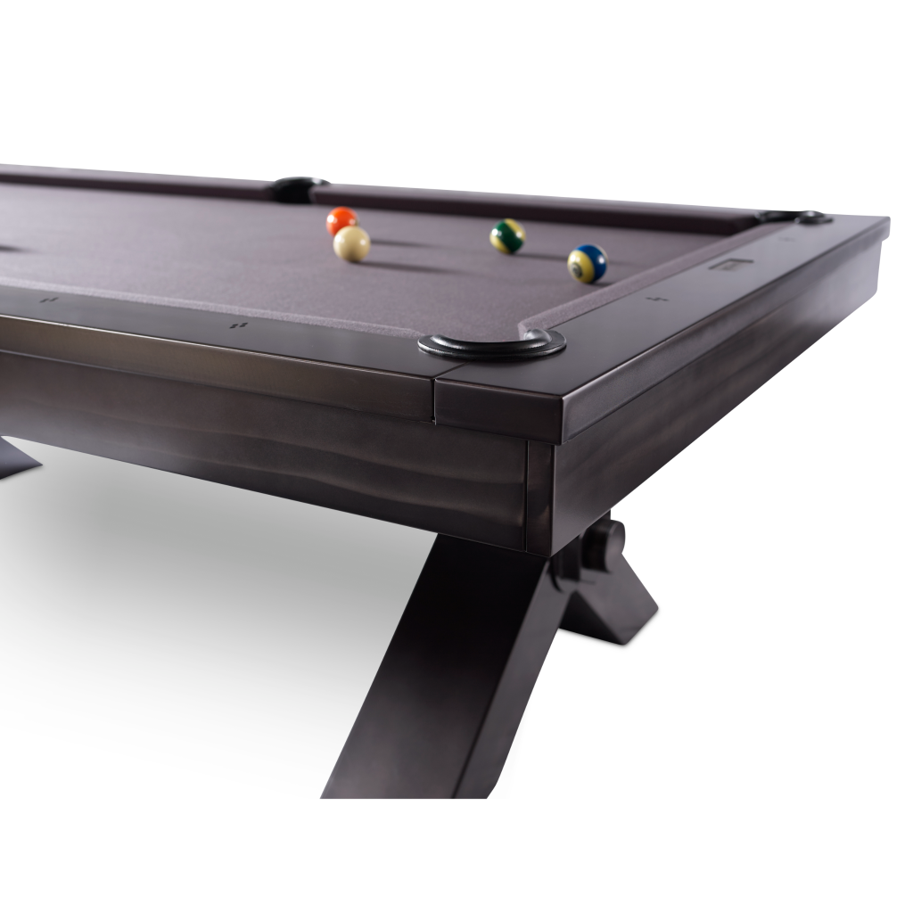 Metalic Pool Table Vox Steel Pool Table Gun Metal Grey Plank & Hide 28000-GUN-VOX ...
