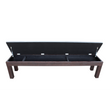 Otis Smokehouse Dining Bench with Storage Plank & Hide 87014-SMK