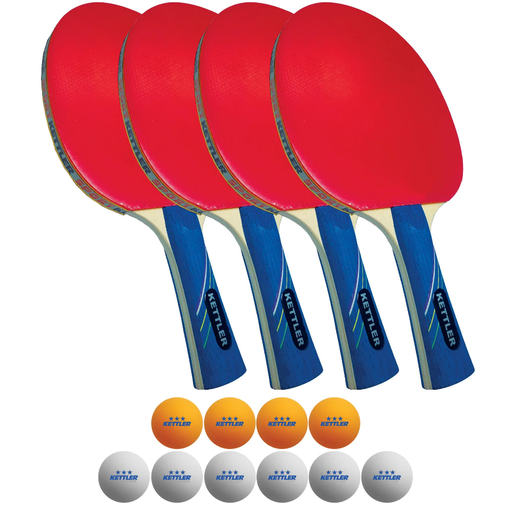 GTX-85 4-Player Table Tennis Accessory Set by KETTLER (7209-400)