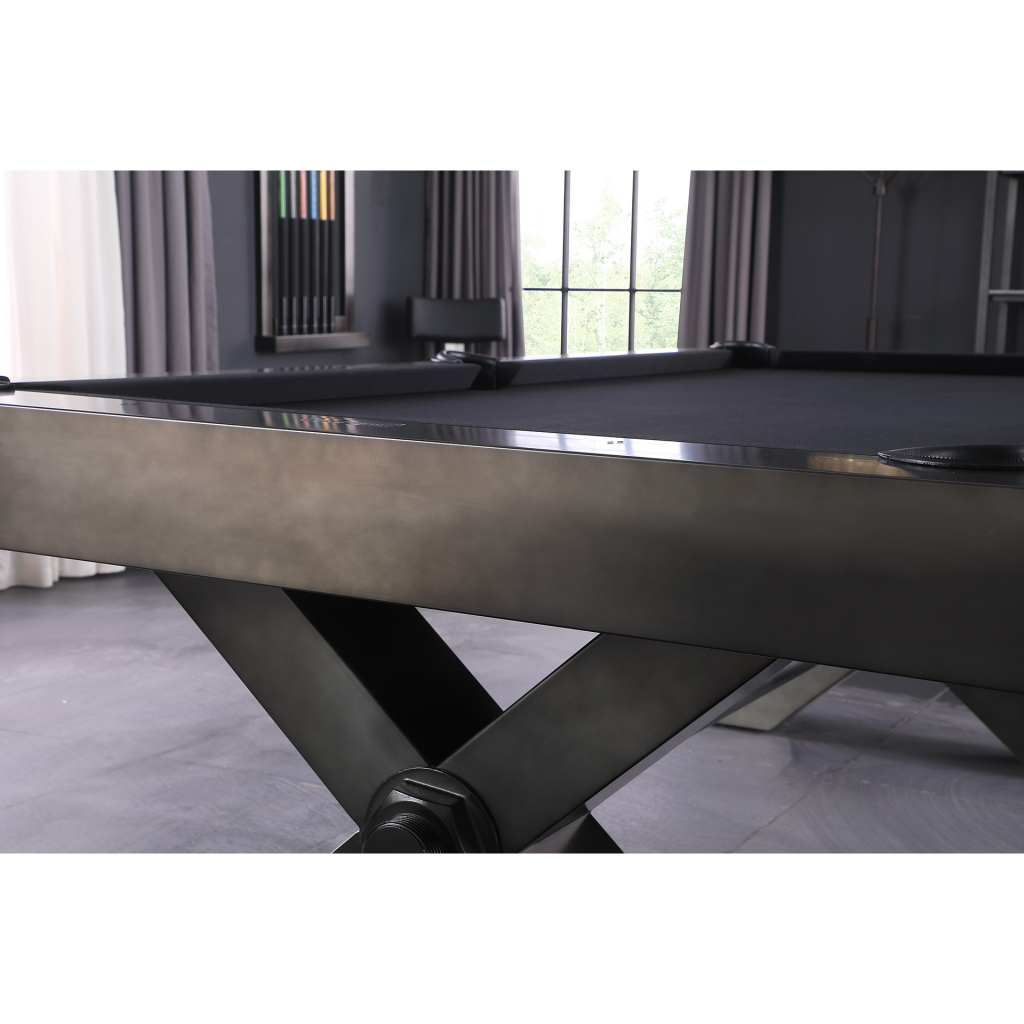 Vox Steel Pool Table Gun Metal Grey Plank & Hide 28000-GUN-VOX