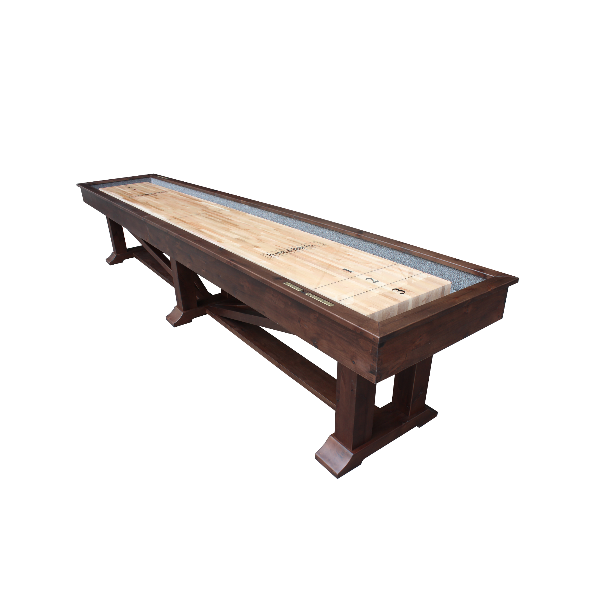 Lucas Shuffleboard Table Plank & Hide (87504)