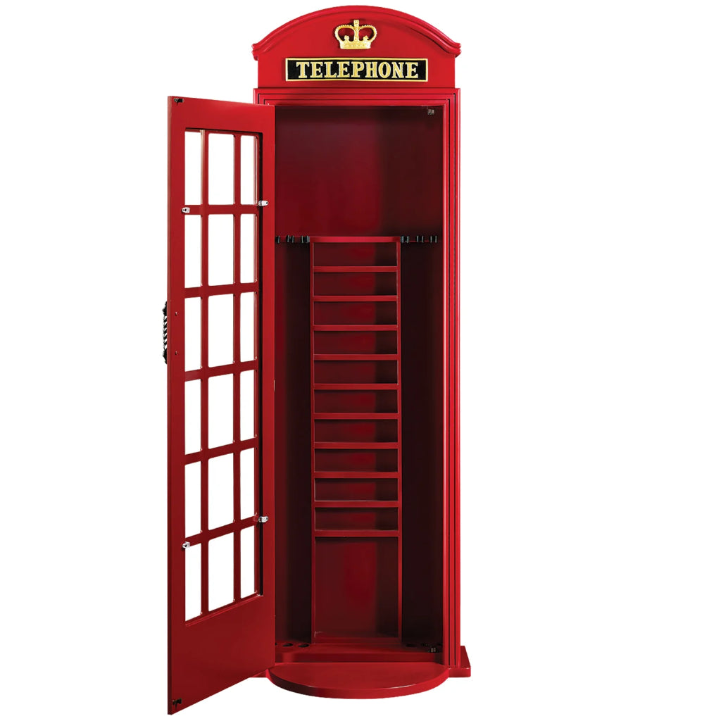 Old English Telephone Booth Cue Holder RAM Game Room OEPCH