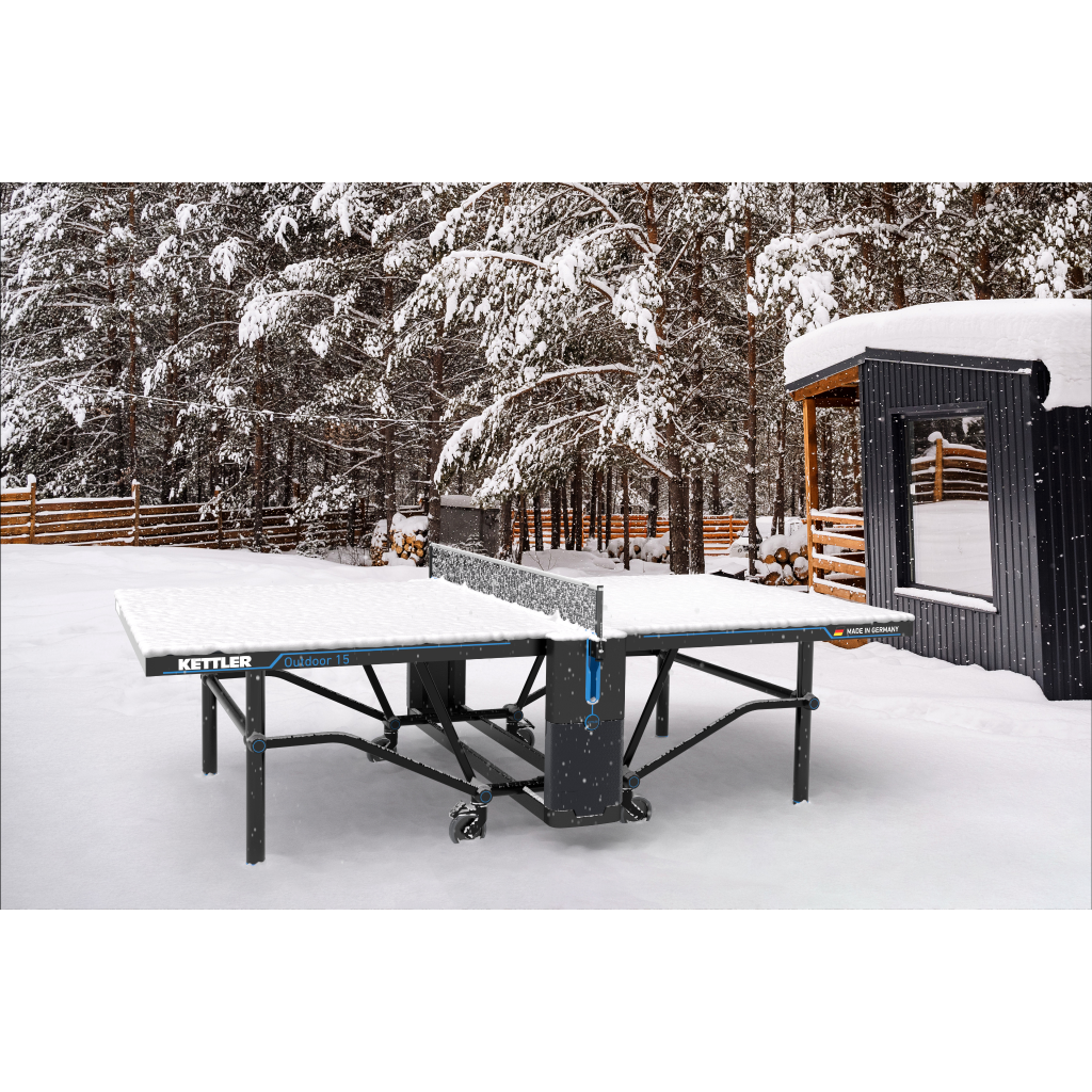 KETTLER Outdoor 15 Table Tennis Table BUNDLE 7198-000K2