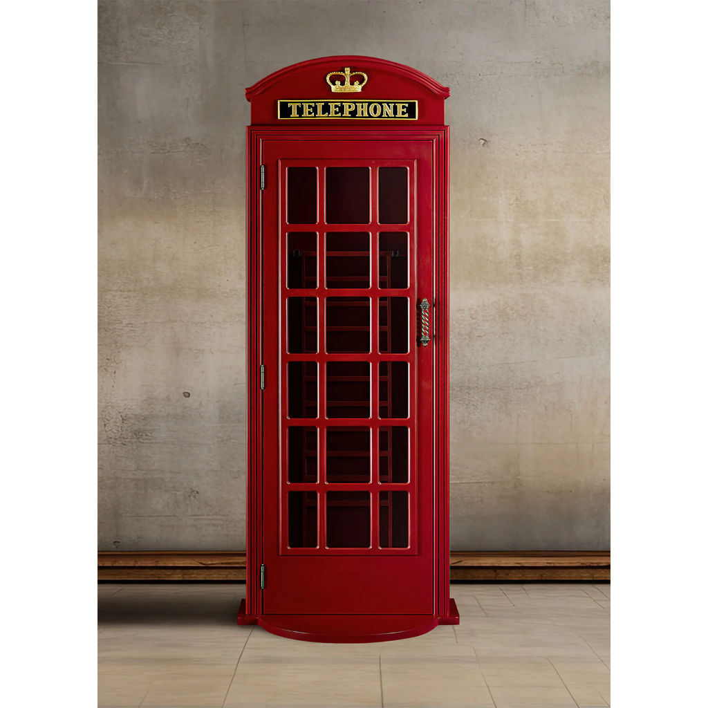 Old English Telephone Booth Cue Holder RAM Game Room OEPCH