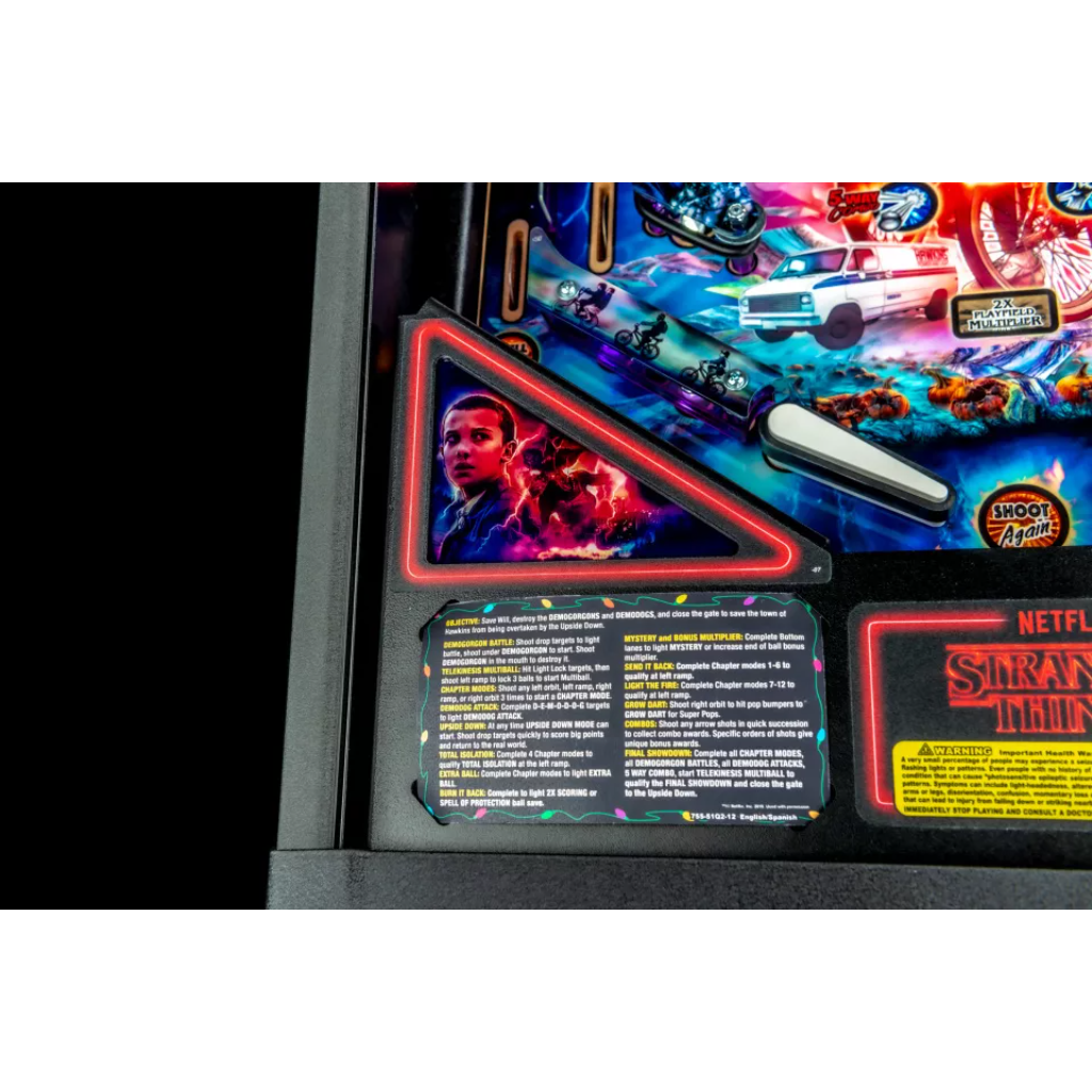 Stranger Things Premium Pinball Machine by Stern Pinballs DHGR-SP-SGT-PRM